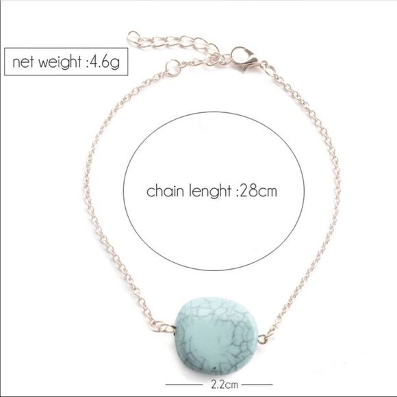 Turquoise Anklet - Picture 3 of 6